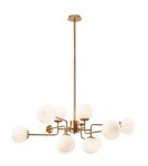 Lampy wiszące kule - Maytoni Erich 12xE14 40W żyrandol MOD221-PL-12-G mosiądz - product 1