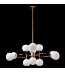 Lampy wiszące kule - Maytoni Erich 12xE14 40W żyrandol MOD221-PL-12-G mosiądz - product 2