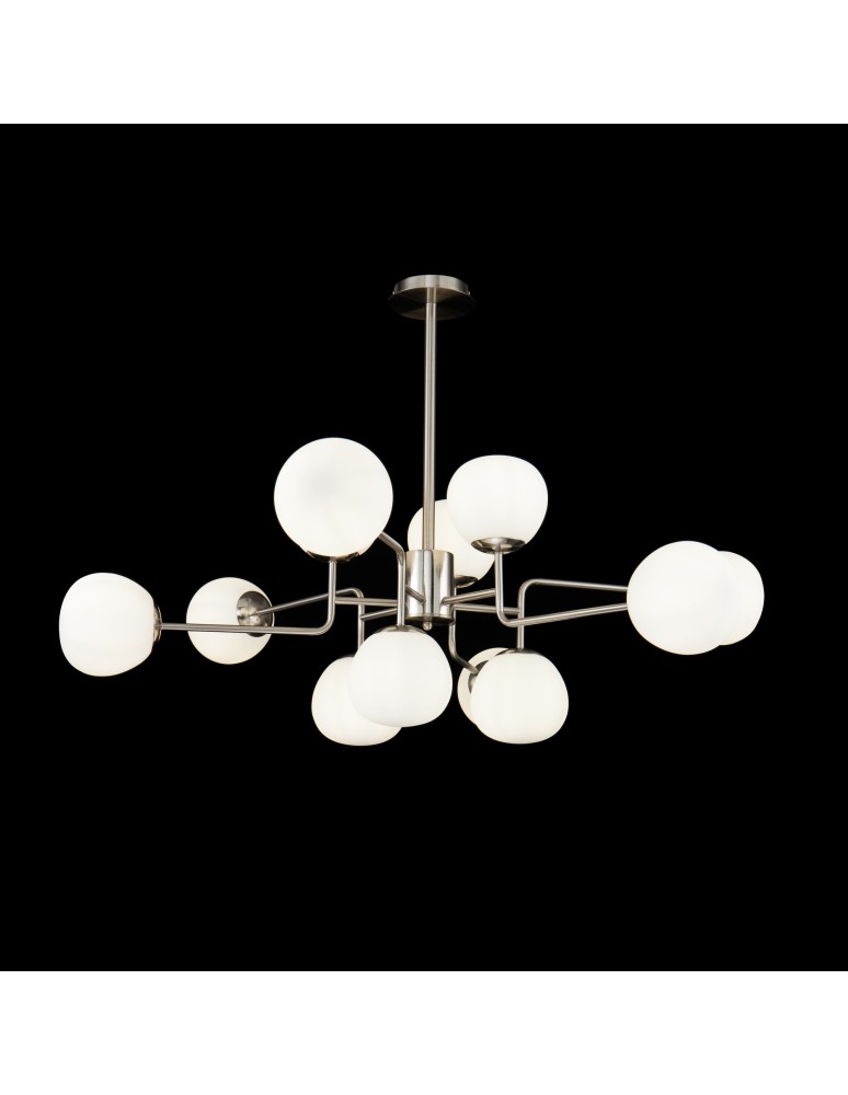 Lampy wiszące kule - Maytoni Erich 12xE14 40W żyrandol MOD221-PL-12-N nikiel - product kolory-swiatla.pl 2