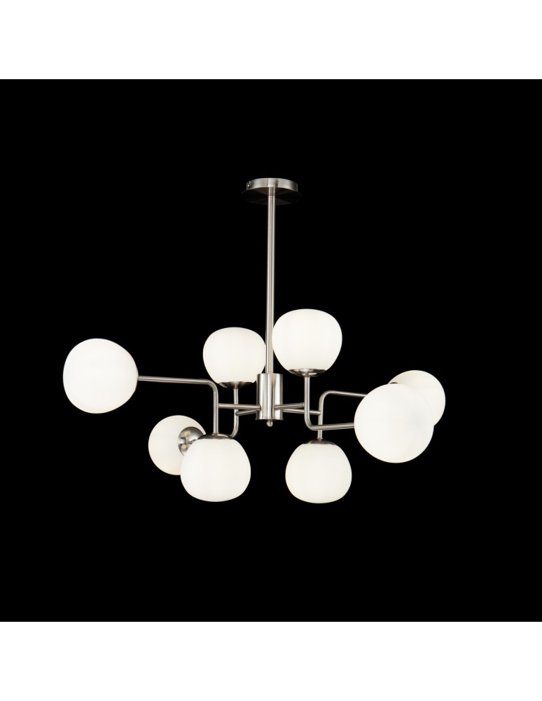 Lampy wiszące kule - Maytoni Erich 8xE14 40W wisząca MOD221-PL-08-N nikiel - product kolory-swiatla.pl 2