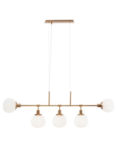 Maytoni Erich 5xE14 40W wisząca MOD221-PL-05-G mosiądz