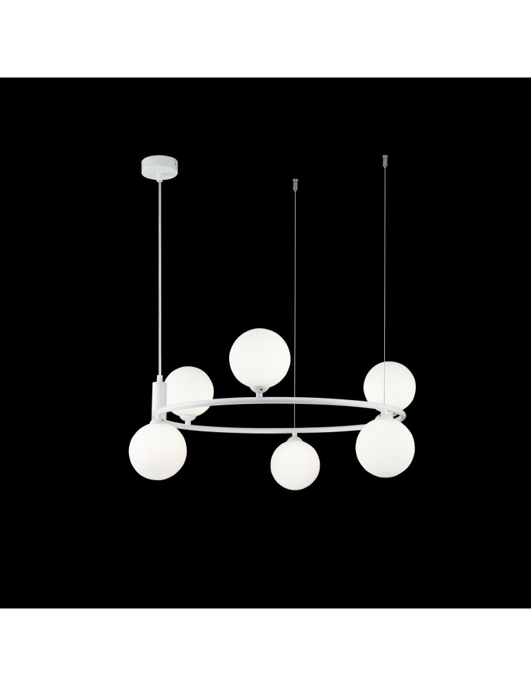 Lampy wiszące - Maytoni Ring 6xG9 25W wisząca MOD013PL-06W biały - product kolory-swiatla.pl 2