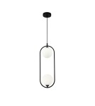 Maytoni Ring 2xG9 25W wisząca MOD013PL-02B czarny Maytoni Ring 2xG9 25W wisząca MOD013PL-02B czarny