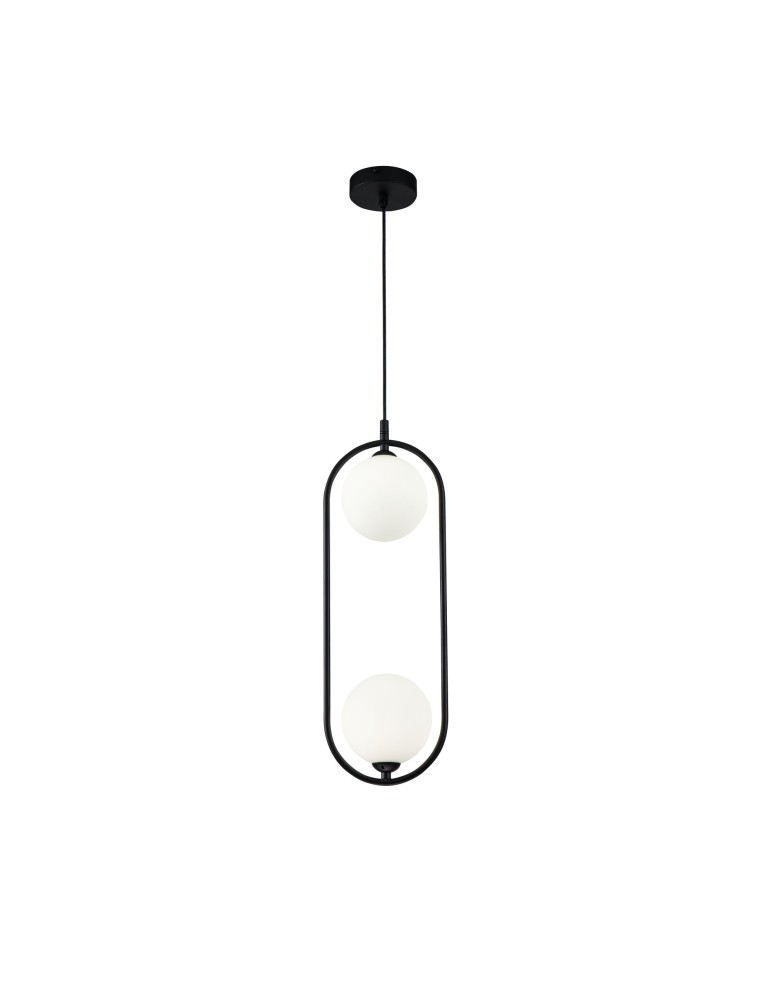Maytoni Ring 2xG9 25W wisząca MOD013PL-02B czarny Maytoni Ring 2xG9 25W wisząca MOD013PL-02B czarny