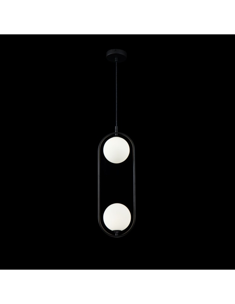 Maytoni Ring 2xG9 25W wisząca MOD013PL-02B czarny Maytoni Ring 2xG9 25W wisząca MOD013PL-02B czarny