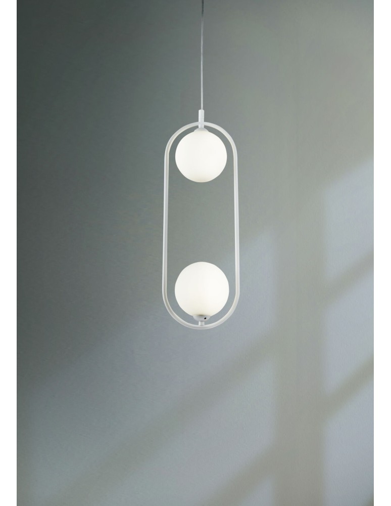 Lampy wiszące - Maytoni Ring 2xG9 25W wisząca MOD013PL-02W biały - product kolory-swiatla.pl 3