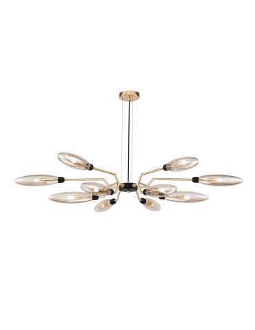 Maytoni Ventura 12xG9 28W wisząca MOD012CL-12G złoty mat