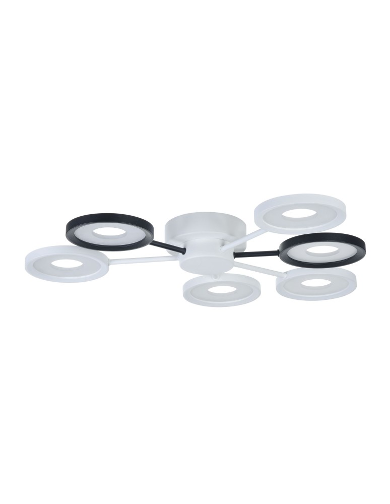 Maytoni Aprilia Sufitowa LED 71.3W 4200K 6900lm Czarny  Biały MOD809-CL-06-72-WB