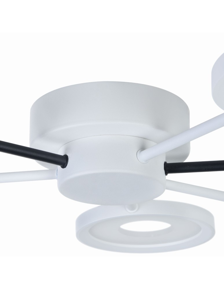 Maytoni Aprilia Sufitowa LED 71.3W 4200K 6900lm Czarny  Biały MOD809-CL-06-72-WB