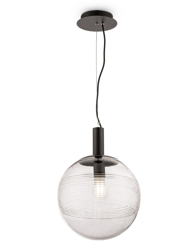 Maytoni Perlas Wisząca E27 1x60W   Czarny  P061PL-01GR