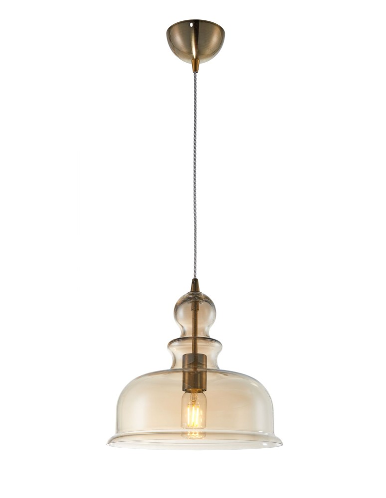 Maytoni Tone 1xE27 60W wisząca P001PL-01BZ brąz