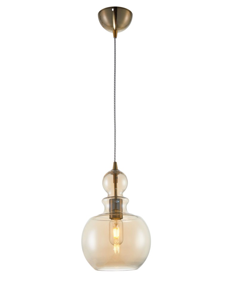 Maytoni Tone 1xE27 60W wisząca P003PL-01BZ brąz