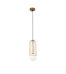 Lampy wiszące - Maytoni Telford 1xG9 25W wisząca P361PL-01G złoty - product 1