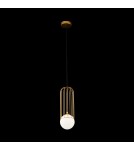 Lampy wiszące - Maytoni Telford 1xG9 25W wisząca P361PL-01G złoty - product 2