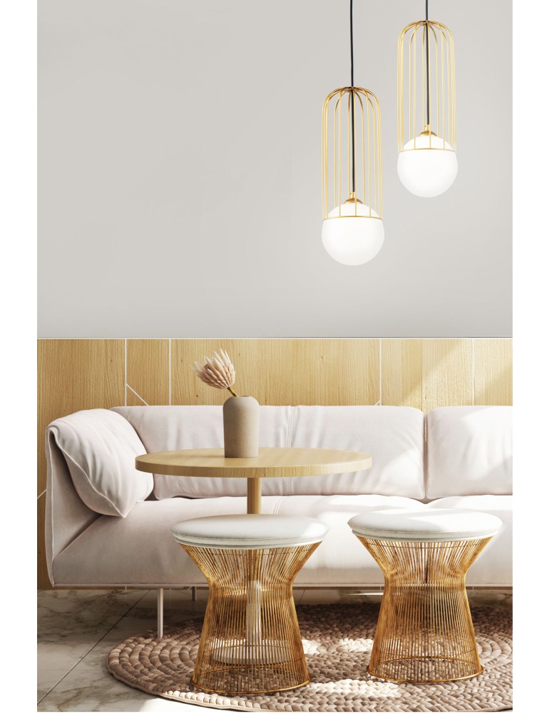 Maytoni Telford 1xE27 40W wisząca P362PL-01G złoty Maytoni Telford 1xE27 40W wisząca P362PL-01G złoty