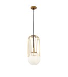 Lampy wiszące - Maytoni Telford 1xE27 40W wisząca P363PL-01G złoty - product 1