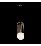 Lampy wiszące - Maytoni Telford 1xE27 40W wisząca P363PL-01G złoty - product 2
