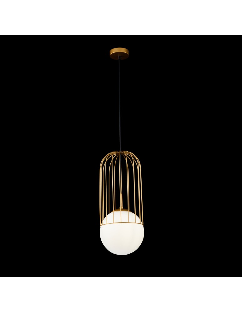 Lampy wiszące - Maytoni Telford 1xE27 40W wisząca P363PL-01G złoty - product kolory-swiatla.pl 2