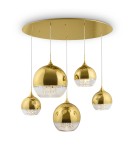 Maytoni Fermi Wisząca E27 5x60W   Złoty  P140-PL-170-5-G Maytoni Fermi Wisząca E27 5x60W   Złoty  P140-PL-170-5-G