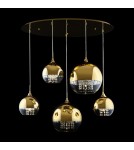 Maytoni Fermi Wisząca E27 5x60W   Złoty  P140-PL-170-5-G Maytoni Fermi Wisząca E27 5x60W   Złoty  P140-PL-170-5-G