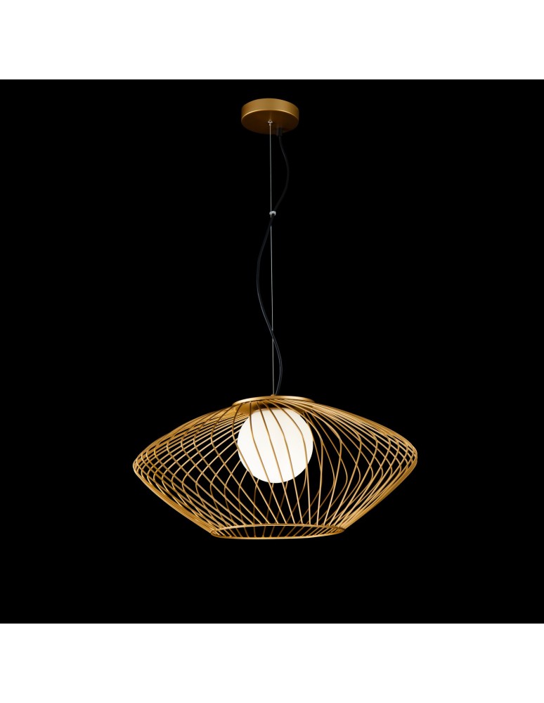 Lampy wiszące - Maytoni Plec 1xE27 40W wisząca P364PL-01G złoty - product kolory-swiatla.pl 2