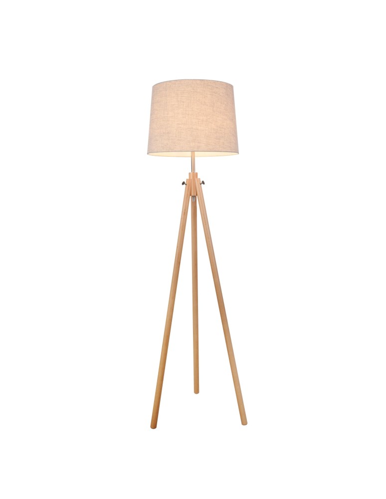 Maytoni Calvin 1xE27 60W podłogowa Z177-FL-01-BR brązowy