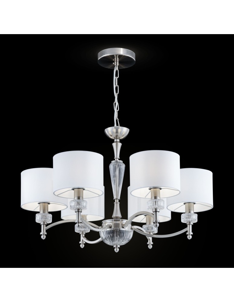 Maytoni Alicante 6xE14 40W żyrandol MOD014CL-06N nikiel Maytoni Alicante 6xE14 40W żyrandol MOD014CL-06N nikiel