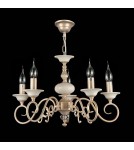 Żyrandole świecznikowe - Maytoni Perla 5xE14 60W żyrandol ARM337-05-R kremowy oraz złoty - product 3