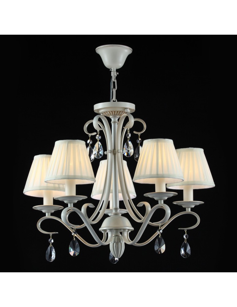 Lampy w stylu prowansalskim - Maytoni Brionia 5xE14 40W żyrandol ARM172-05-G beżowy - product kolory-swiatla.pl 2