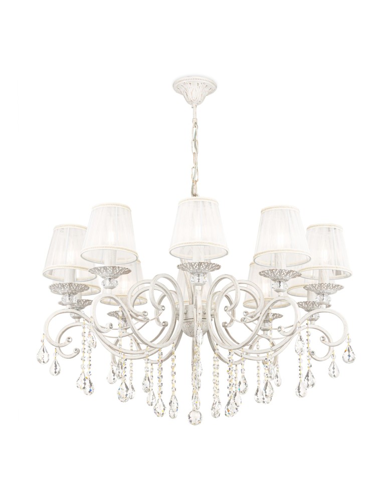 Maytoni Grace 10xE14 40W żyrandol ARM247-10-G biały oraz złoty Maytoni Grace 10xE14 40W żyrandol ARM247-10-G biały oraz złoty