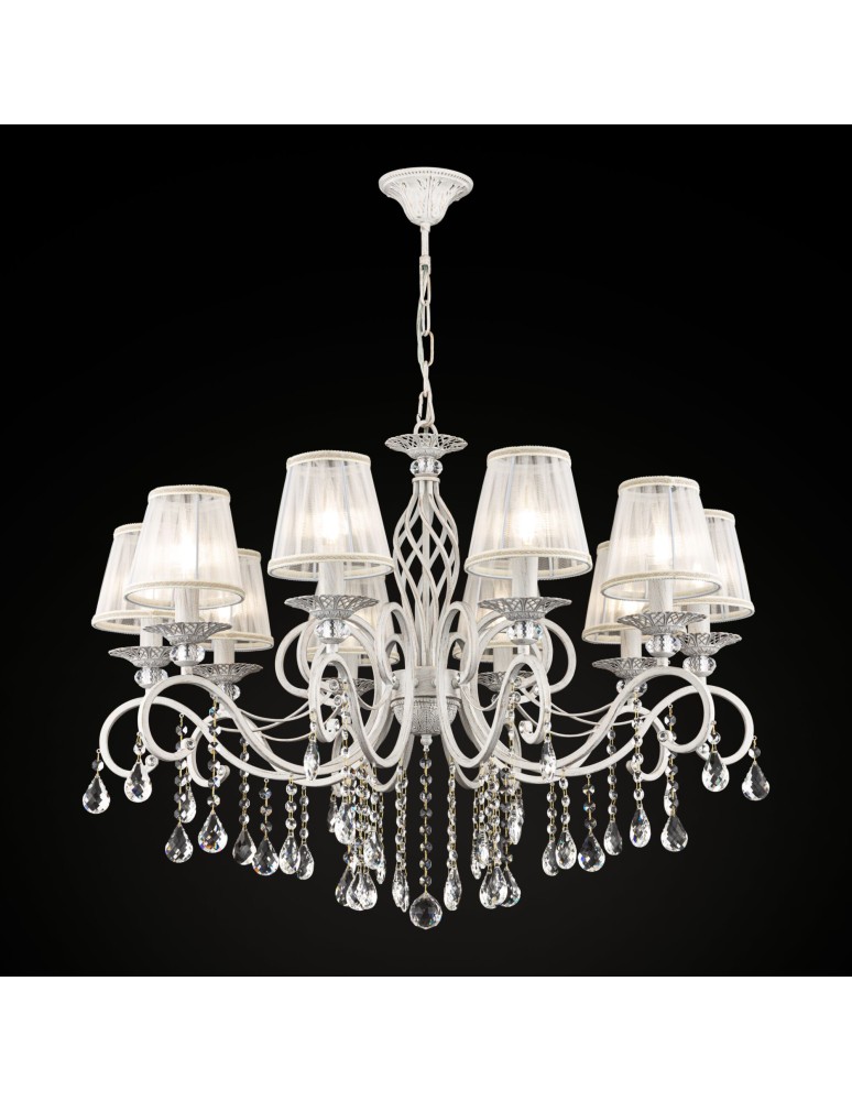 Maytoni Grace 10xE14 40W żyrandol ARM247-10-G biały oraz złoty Maytoni Grace 10xE14 40W żyrandol ARM247-10-G biały oraz złoty