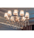 Maytoni Grace 10xE14 40W żyrandol ARM247-10-G biały oraz złoty Maytoni Grace 10xE14 40W żyrandol ARM247-10-G biały oraz złoty
