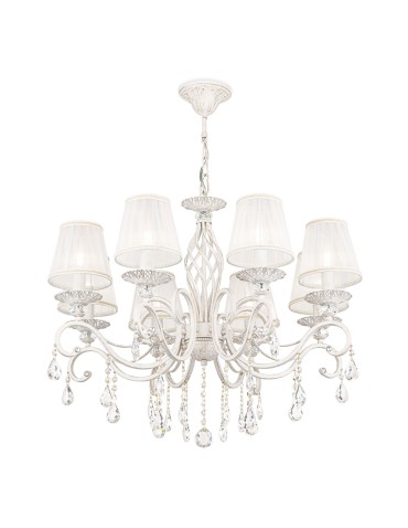 Maytoni Grace 8xE14 40W żyrandol ARM247-08-G biały oraz złoty
