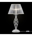 Lampy stołowe z abażurem - Maytoni Grace 1xE14 40W stołowa ARM247-00-G biały oraz złoty - product 2
