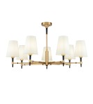 Żyrandole z abażurem - Maytoni Zaragoza 7xE14 40W żyrandol H001CL-07BS mosiądz - product 1