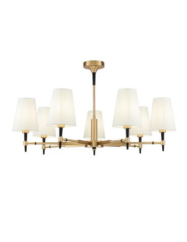Maytoni Zaragoza 7xE14 40W żyrandol H001CL-07BS mosiądz