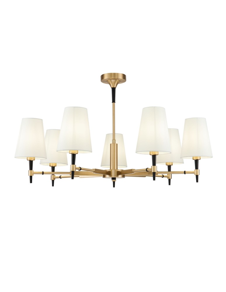 Maytoni Zaragoza 7xE14 40W żyrandol H001CL-07BS mosiądz