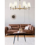 Żyrandole z abażurem - Maytoni Zaragoza 7xE14 40W żyrandol H001CL-07BS mosiądz - product 3