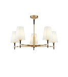 Żyrandole z abażurem - Maytoni Zaragoza 5xE14 40W żyrandol H001CL-05BS mosiądz - product 1