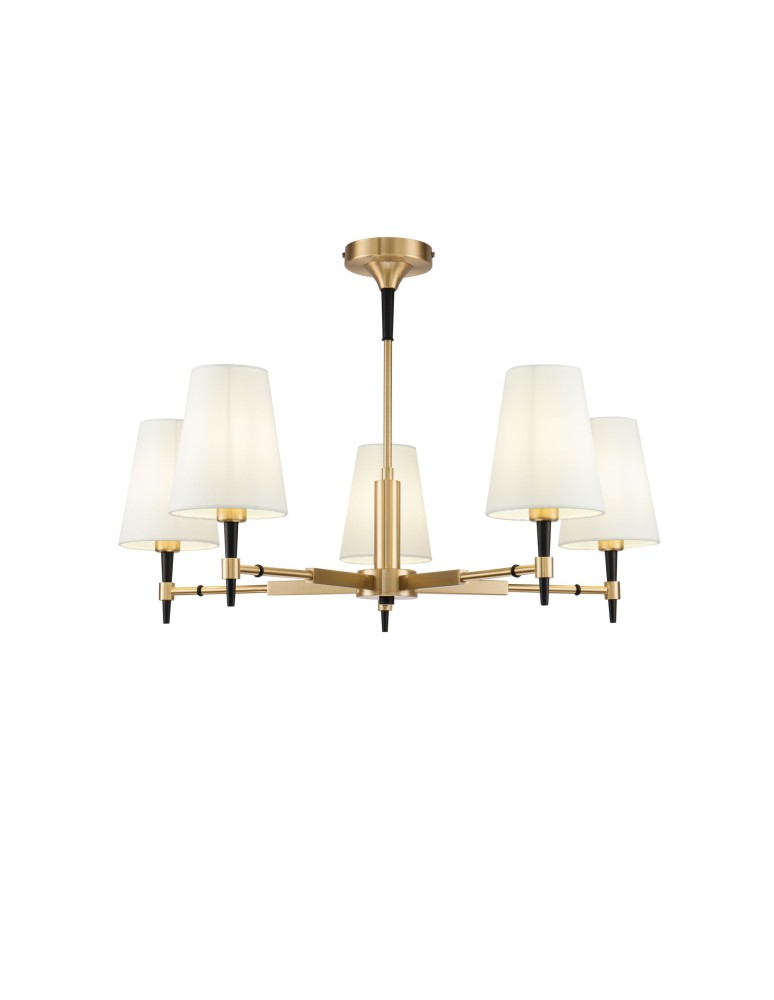 Maytoni Zaragoza 5xE14 40W żyrandol H001CL-05BS mosiądz