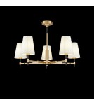 Żyrandole z abażurem - Maytoni Zaragoza 5xE14 40W żyrandol H001CL-05BS mosiądz - product 2