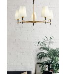 Żyrandole z abażurem - Maytoni Zaragoza 5xE14 40W żyrandol H001CL-05BS mosiądz - product 3