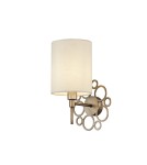Kinkiety z abażurem - Maytoni Anna 1xE14 40W kinkiet H007WL-01G złoty antyczny - product 1