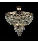 Lampy sufitowe z kryształami - Maytoni Palace 5xE27 60W żyrandol DIA890-CL-05-G złoty antyczny - product 3