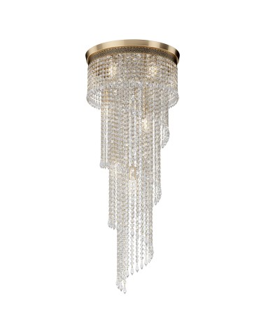 Maytoni Cascade 12xE14 60W żyrandol DIA522-CL-12-G złoty antyczny