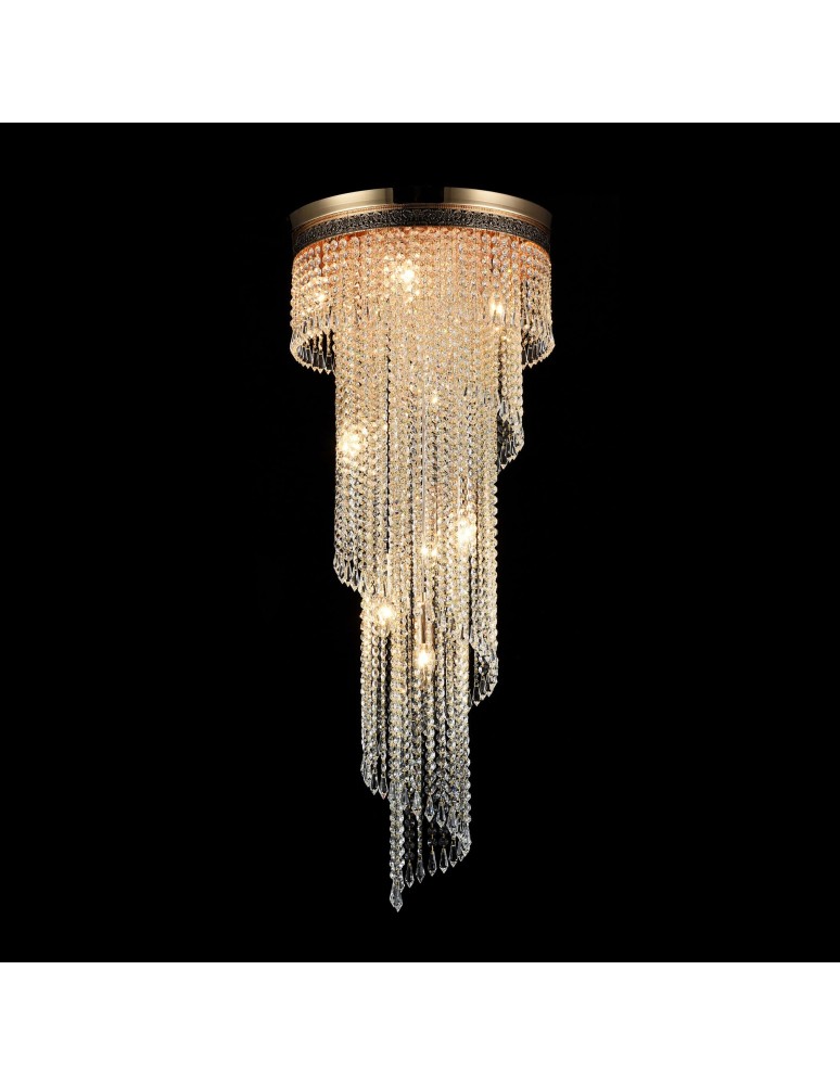 Maytoni Cascade 12xE14 60W żyrandol DIA522-CL-12-G złoty antyczny Maytoni Cascade 12xE14 60W żyrandol DIA522-CL-12-G złoty antyczny