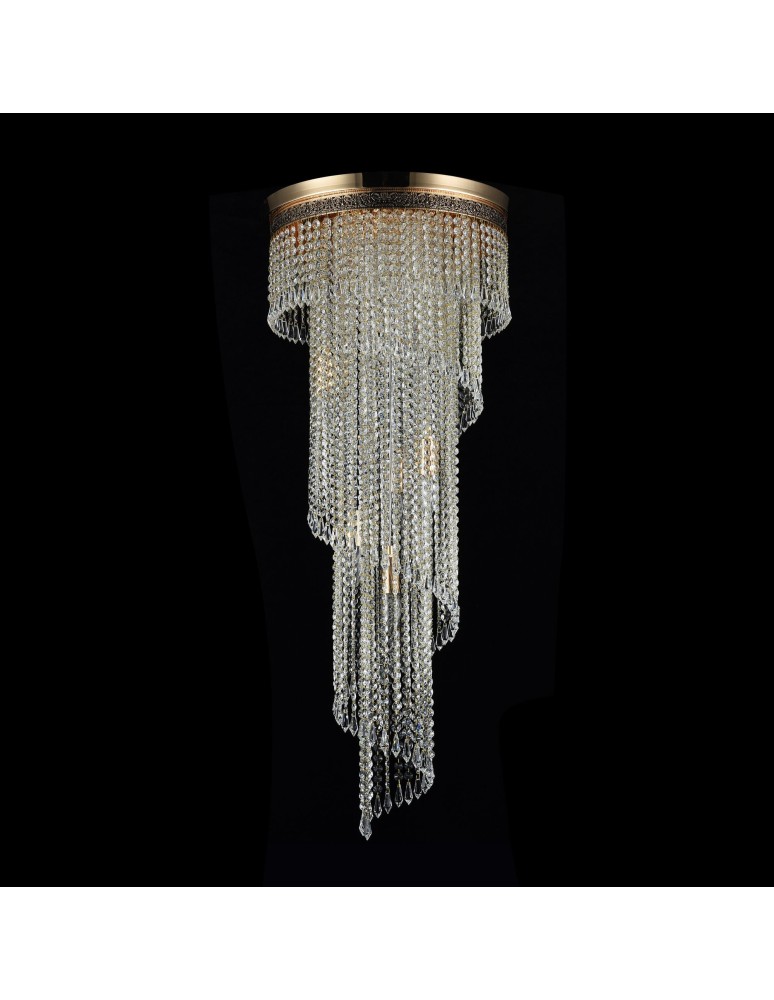Maytoni Cascade 12xE14 60W żyrandol DIA522-CL-12-G złoty antyczny Maytoni Cascade 12xE14 60W żyrandol DIA522-CL-12-G złoty antyczny