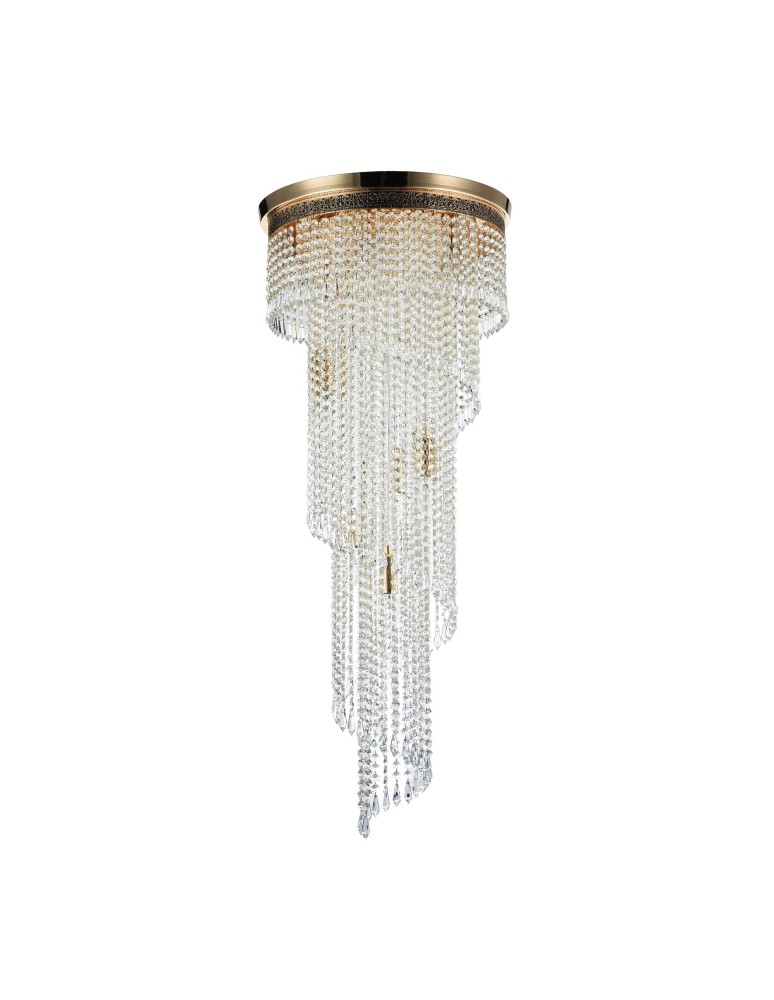 Maytoni Cascade 12xE14 60W żyrandol DIA522-CL-12-G złoty antyczny Maytoni Cascade 12xE14 60W żyrandol DIA522-CL-12-G złoty antyczny