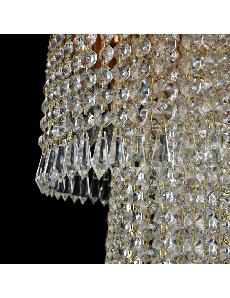Maytoni Cascade 12xE14 60W żyrandol DIA522-CL-12-G złoty antyczny Maytoni Cascade 12xE14 60W żyrandol DIA522-CL-12-G złoty antyczny