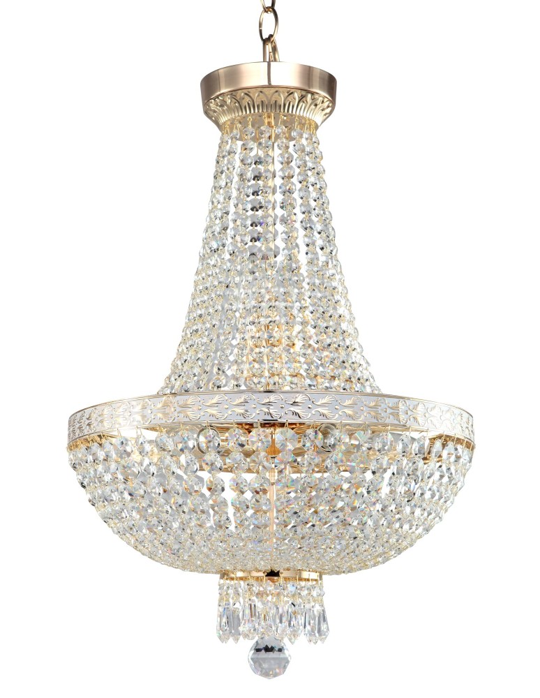 Maytoni Bella 6xE14 60W żyrandol DIA750-TT40-WG złoty